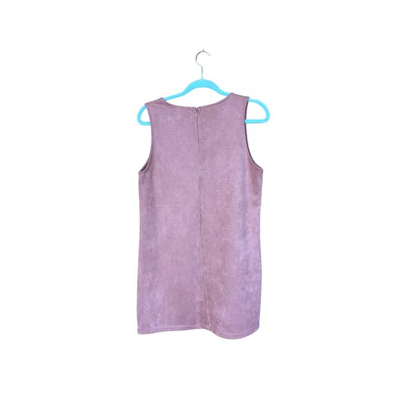 Forever 21 Women’s Suede Mini Dress, Pink, Size L, EUC - Picture 2 of 4